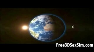 Foxy 3D de debuxos animados newscaster leva-lo e danzas